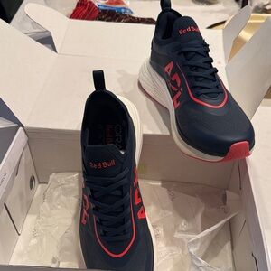 APL Dark Blue and Red Athletic Shoes podium oracle racing
